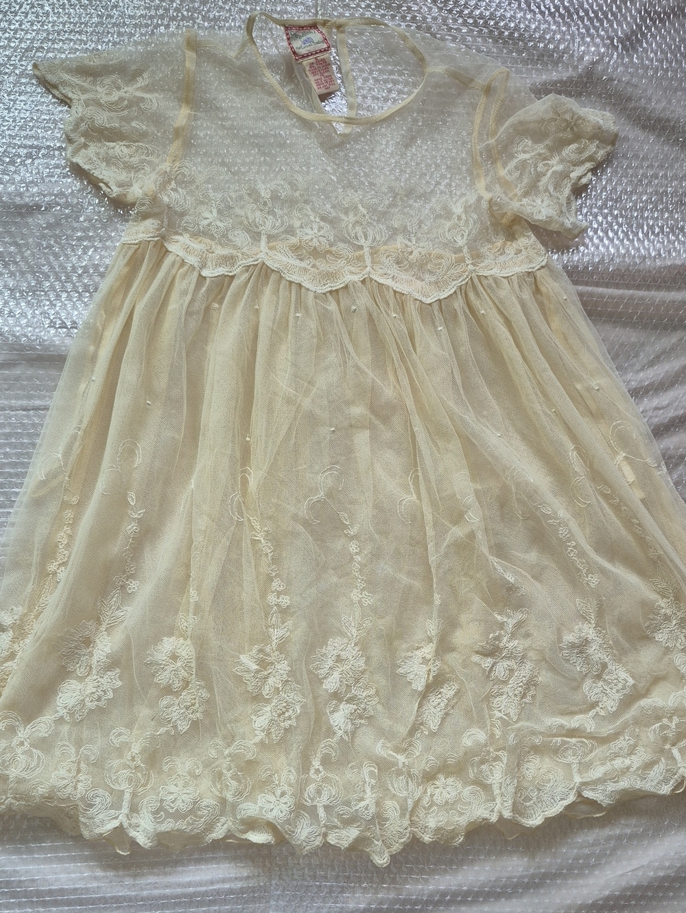 Cornelloki April Cornell Vintage Girls Dress- Cream